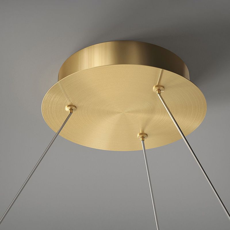 Metal Linear Chandelier Modern Style LED 2 Light Chandelier Lamp for Dining Room