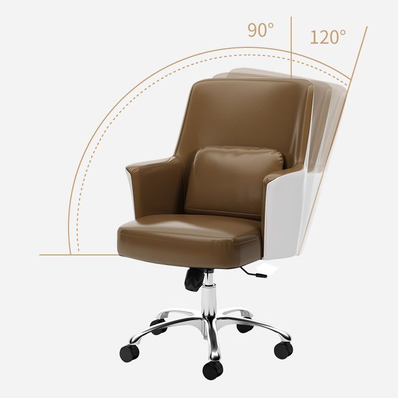 Modern & Contemporary Managers Chair Fixed Arms Height-adjustable Executive Chair