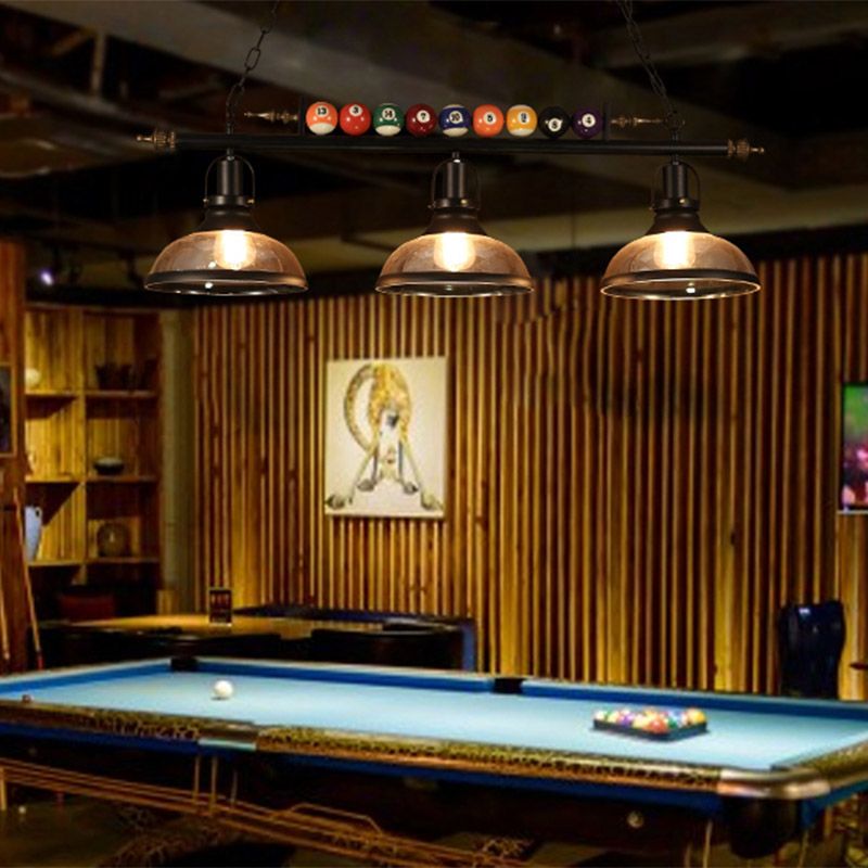 American Style Metal Chandelier Multi Light Hanging Light for Billiard Shop
