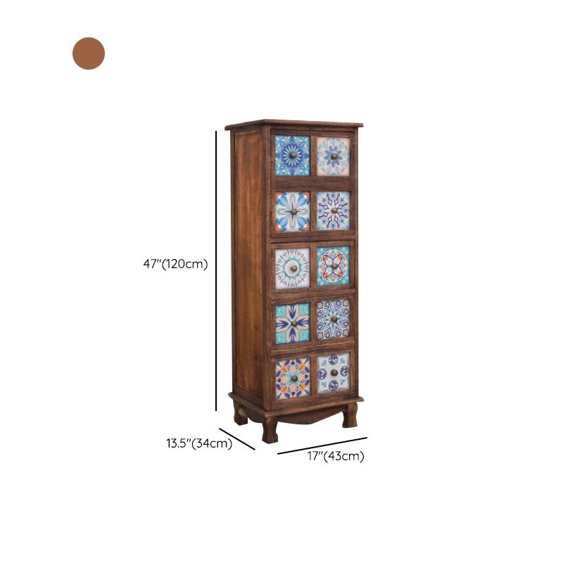 Coastal Storage Chest Dresser Solid Wood Storage Chest with 3/6/8/10 Drawers