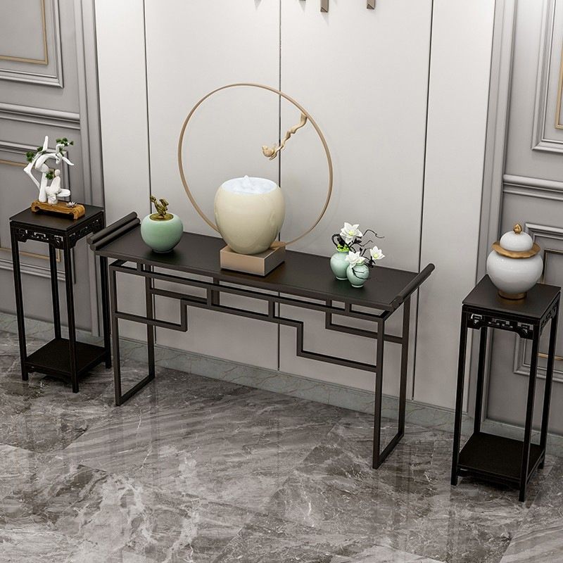 31.5" Tall Marble Table Glam 1-Shelf Console Accent Table for Hall