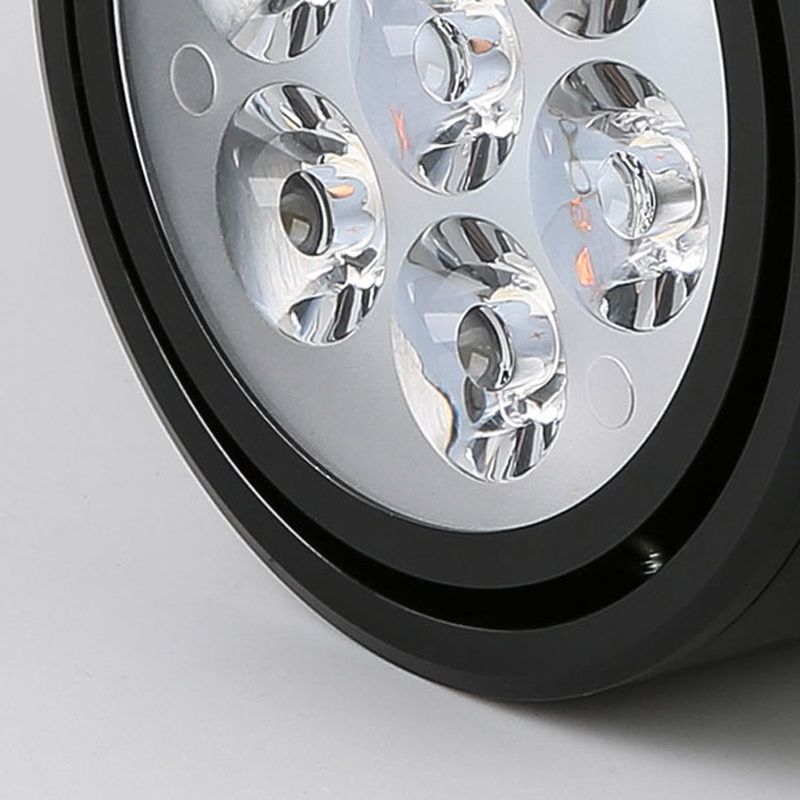 Modern Simple LED Ceiling Lamp Aluminium Cylindrical Flush Mount for Dining Room