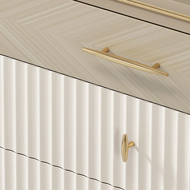 6 Drawers Dresser Classic Glam Stone Storage Chest Dresser , 15.6 Inch Width