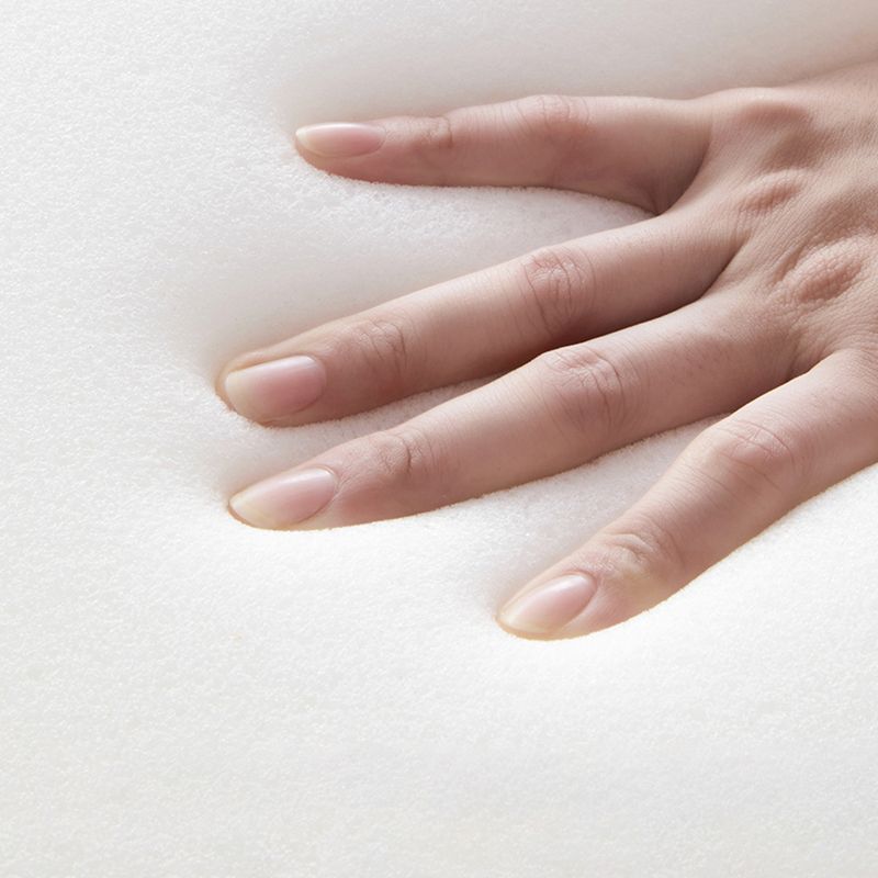 Contemporary Footstool Ottoman Fabric Upholstered Solid Color Round Ottoman