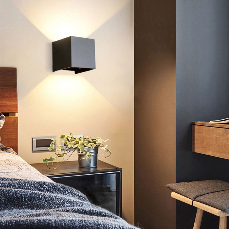 Metal Geometric Wall Light Sconces Minimalism 1 Light Wall Mounted Lamp