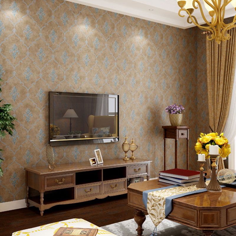 Harlequin and Blossom Wall Covering for Accent Wall in Soft Color, Non-Pasted, 20.5 in x 33 ft
