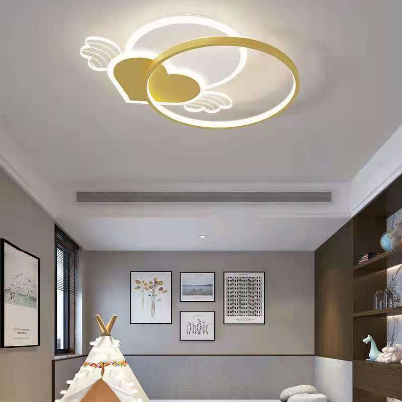 Ange encastré plafonnier moderniste acrylique chambre à coucher encastré plafonnier