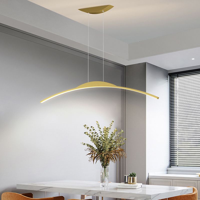 Single Kitchen Island Lighting Modern Black/White/Golden Island Pendant Lighting