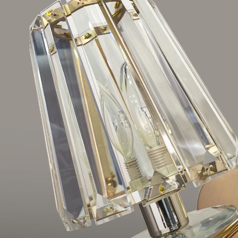 Luces de apliques geométricas de estilo contemporáneo Cristal 1 luces de pared ligeras