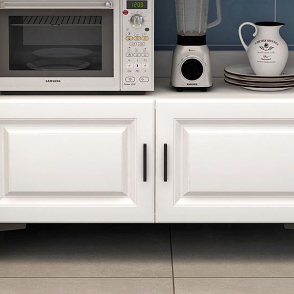 Engineered Wood Sideboard Modern Dining Server with Stone Countertop for Living Room