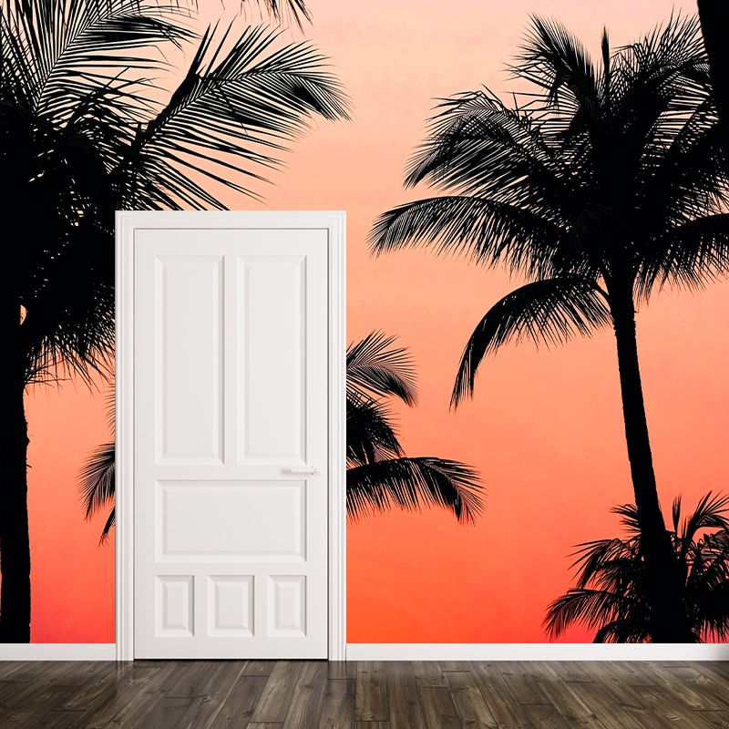Customized Tropical Palm Mural Wallpaper Decorative Photography Wall Decor