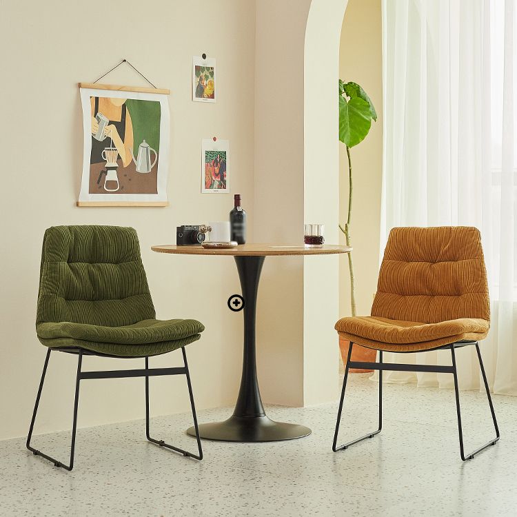 Sedie da pranzo e accento contemporanee sedia laterale parsons