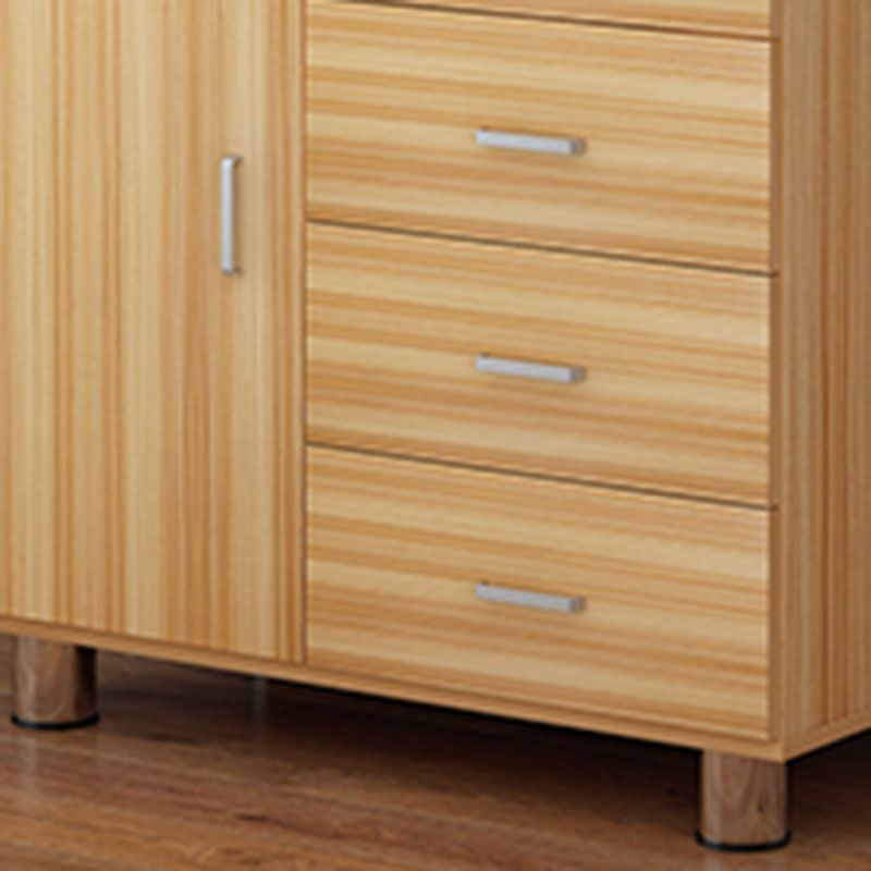 Contemporary Bedroom Engineered Wood Storage Chest Bedroom Chest with Drawers
