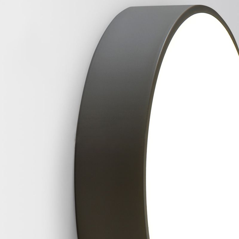 Plafoniera a semi-incasso circolare in stile nordico Plafoniera a semi-incasso in metallo per camera da letto