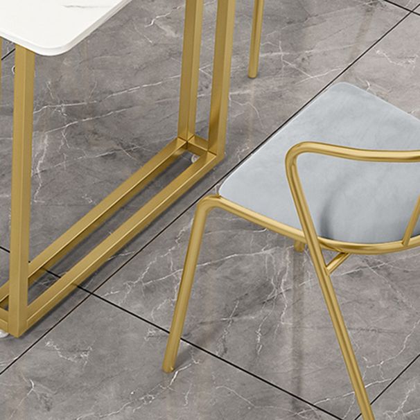 Nordic Rectangle Stone Dining Table 1/5/7 Pieces Dining Set for Dining Room