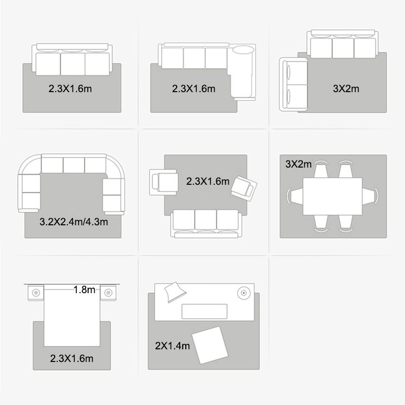 Multicolor Modern Area Carpet Polyester Checkered Indoor Rug Easy Care Carpet for Living Room