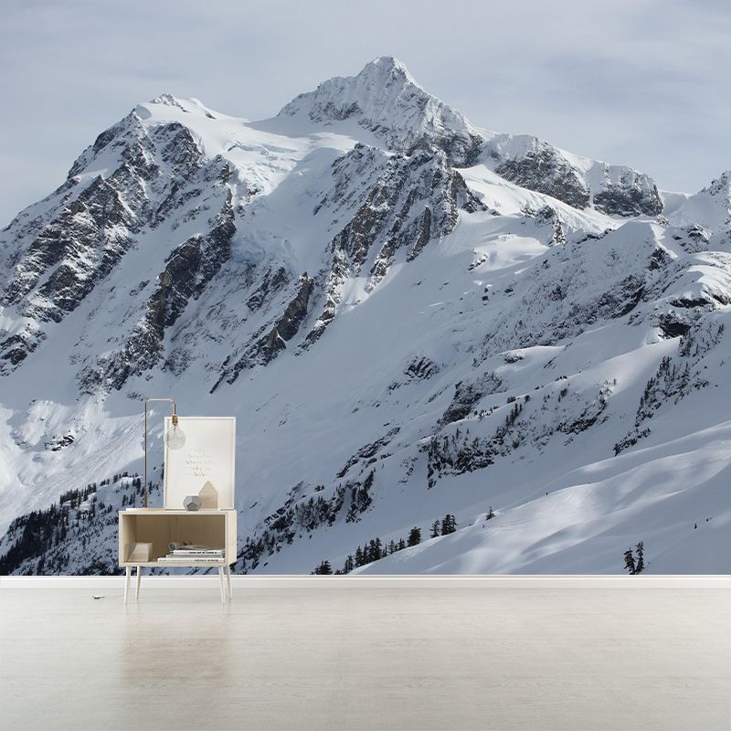 Mountain Scenery Photography Landscapes Mural Eco-friendly Wallpaper for Bedroom