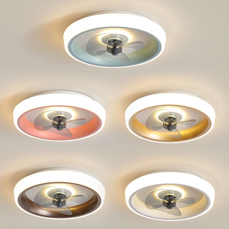 2 Light Ceiling Fan Lighting Modern Style Metal Ceiling Fan Lighting for Living Room