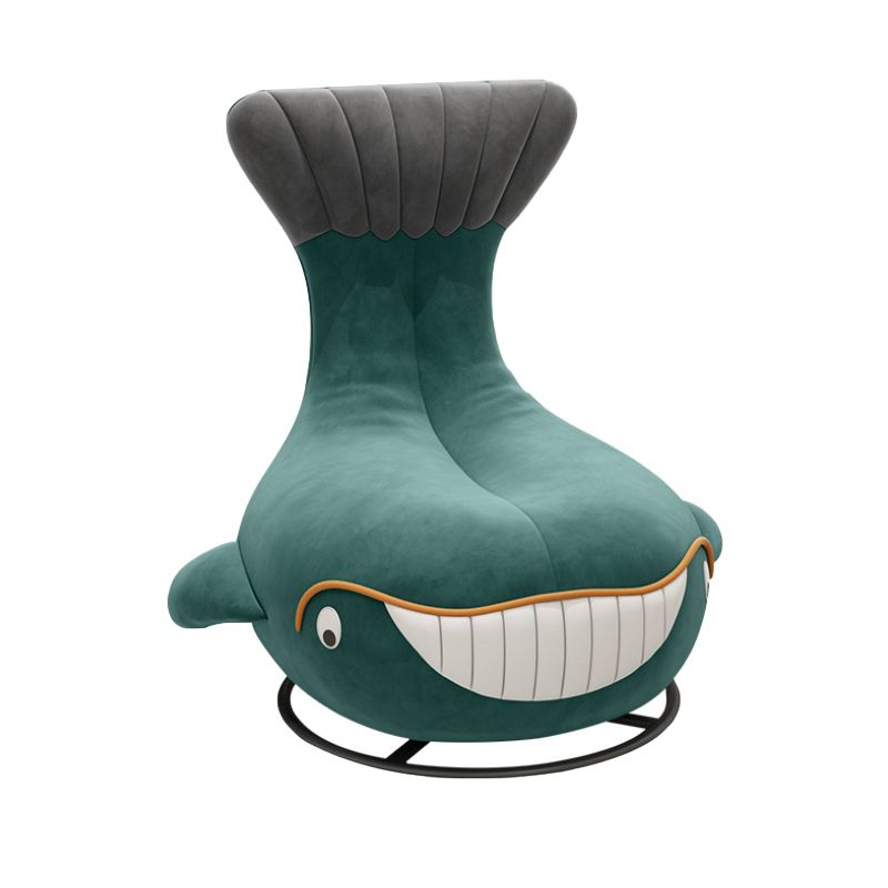 Contemporary Upholstered Armless with Black Legs Parsons Chair