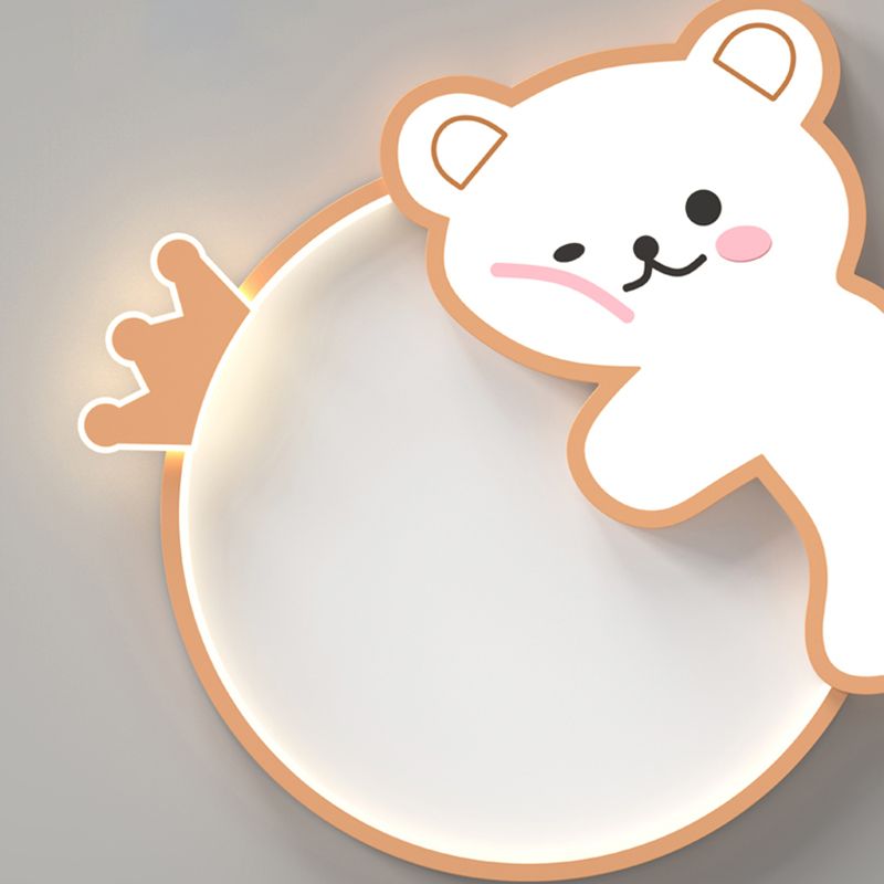 Ours Style Simple LED plafonniers belle lampe encastrée pour chambre chambre d'enfant
