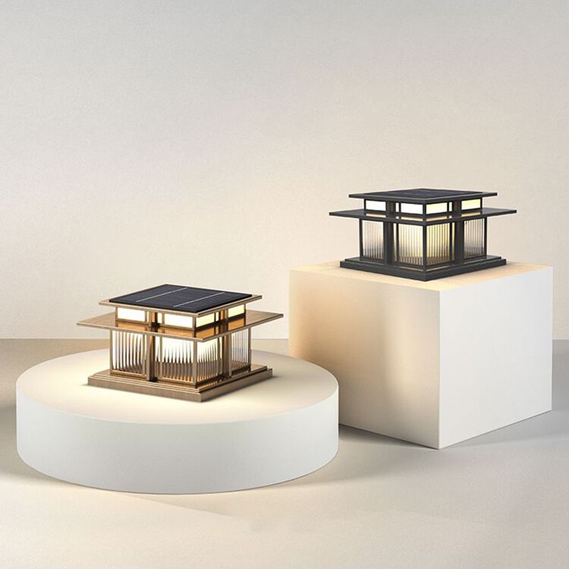 Modern Pillar Lamp Stainless Steel Outdoor Waterproof Light for Courtyard