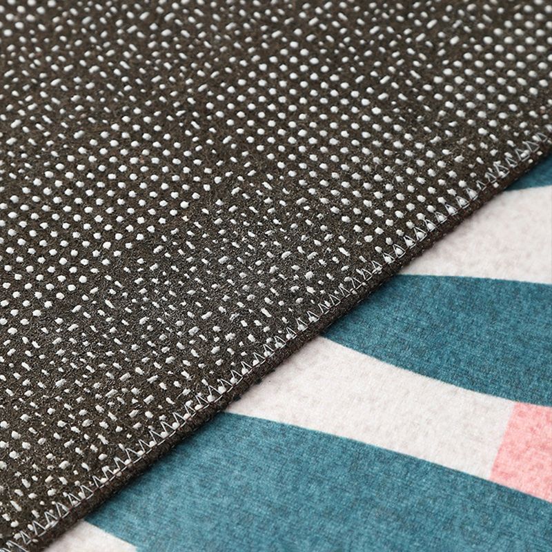 Orange Modern Carpet Polyester Graphic Carpet Stain Resistant Carpet for Home Decor