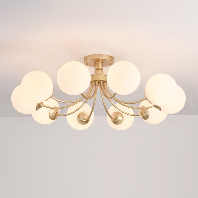 Modern Simple Iron Ceiling Light Ball Shape Ceiling Lamp for Living Room