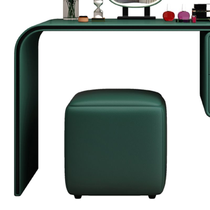 Glam Wooden Vanity Dressing Table Set 2-Drawer Makeup Vanity Desk Table