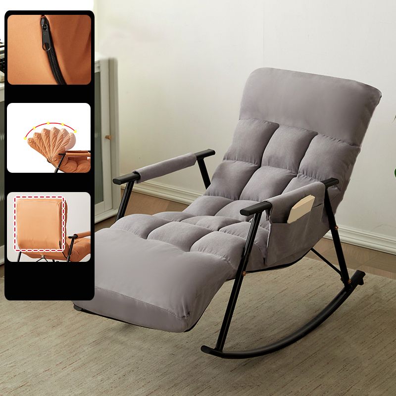 Single Sofa Rocking Chair Indoor Modern Simple Style Rocking