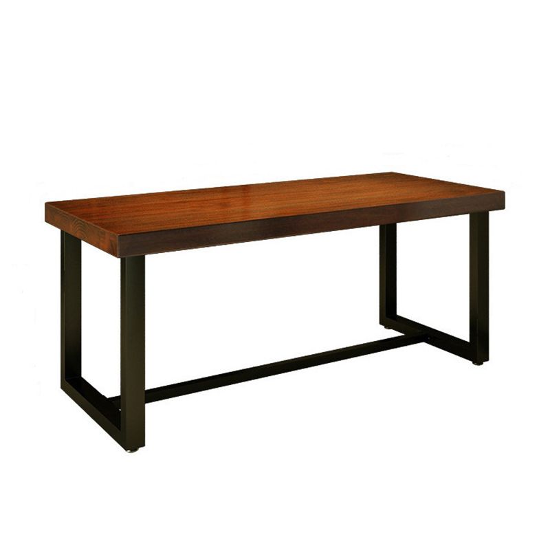 Industrial Wood Rectangle Table Set 1/2/5 Pieces Dining Set for Kitchen