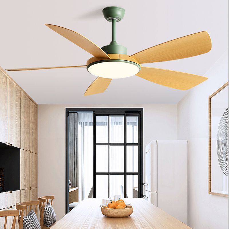 Unique Shape Ceiling Fan Light Kids Style Metal 1 Light Ceiling Fan Light Fixture