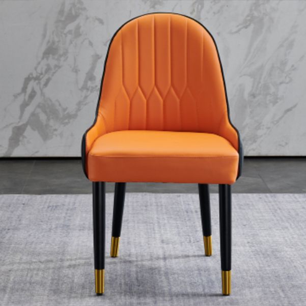 Solid Wood Modern Home Dining Chair Matte Finish Parsons Side Chair