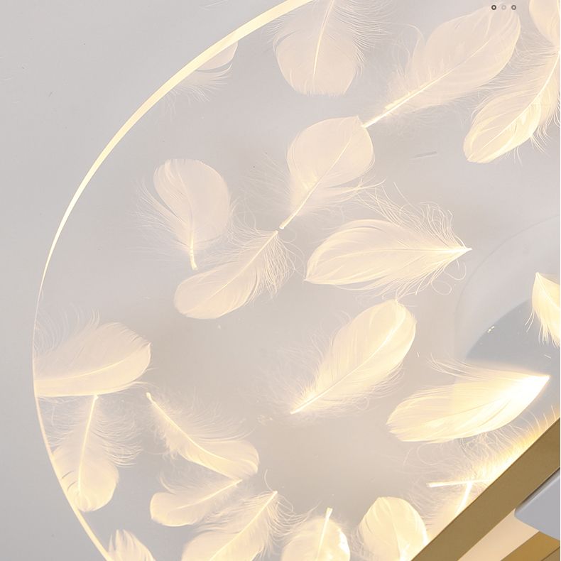 Plafonniers LED à encastrer de style géométrique pour chambre à coucher