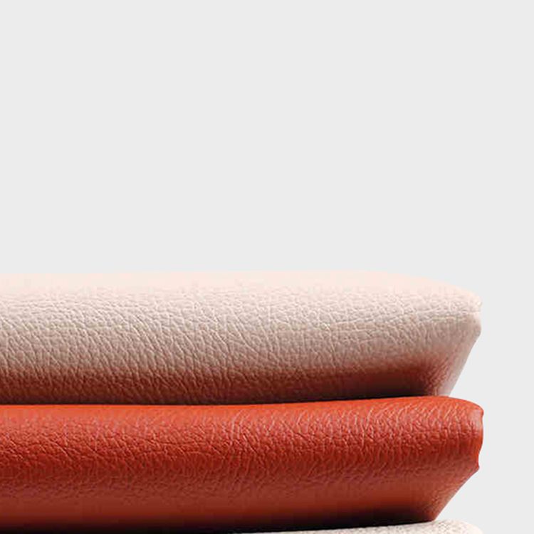 Round Faux Leather Ottoman Glam Indoor Solid Stain Resistant Ottoman