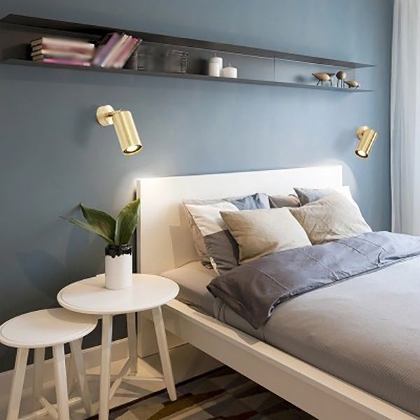 Iluminación de pared de cilindro múltiple lámpara de pared de metal moderna lámpara montada en la pared en latón