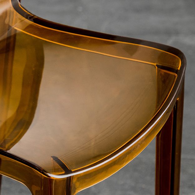 Living Room Acrylic Bar Stools Contemporary Low Back Counter Chair