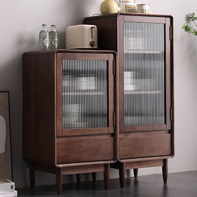 33.46"/42.52" Tall 1- Door Wooden Cabinet , 1- Drawer Rectangle Accent Cabinet