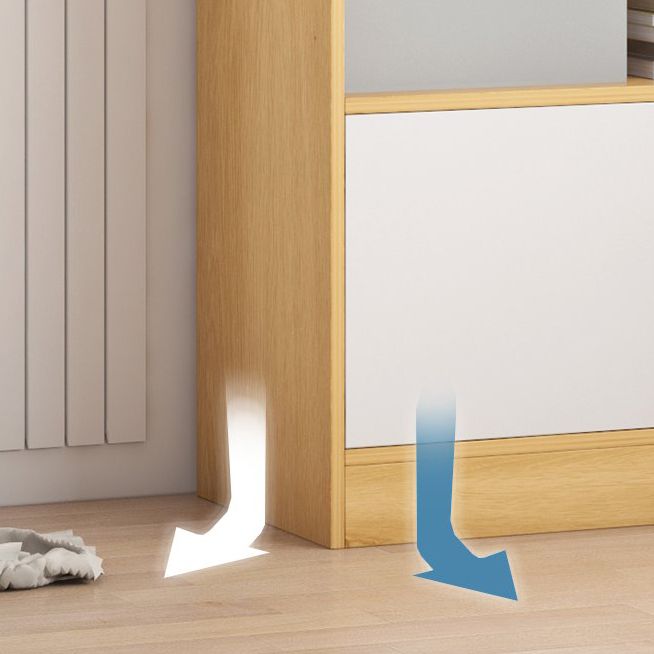 9.45" Wide Matte Finish Bookshelf Wood Standard Shelf Bookcase for Bedroom