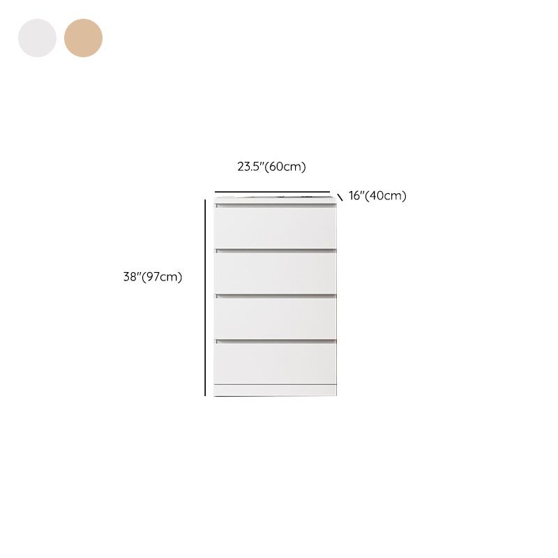 Contemporary Storage Chest Bedroom Engineered Wood Chest with Drawers