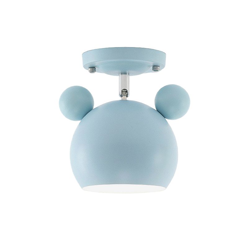 Pivotant Bear Head encastré 1 lampe macaron loft balcon métal plafonnier