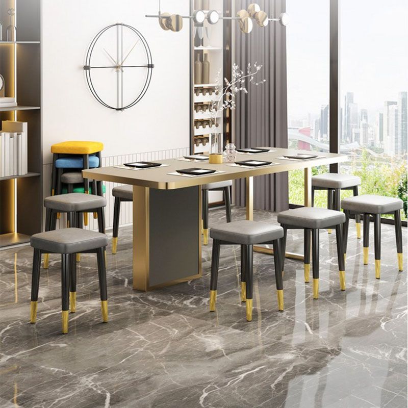 Modern Ottoman Cotton Fade Resistant Solid Color Square Ottoman