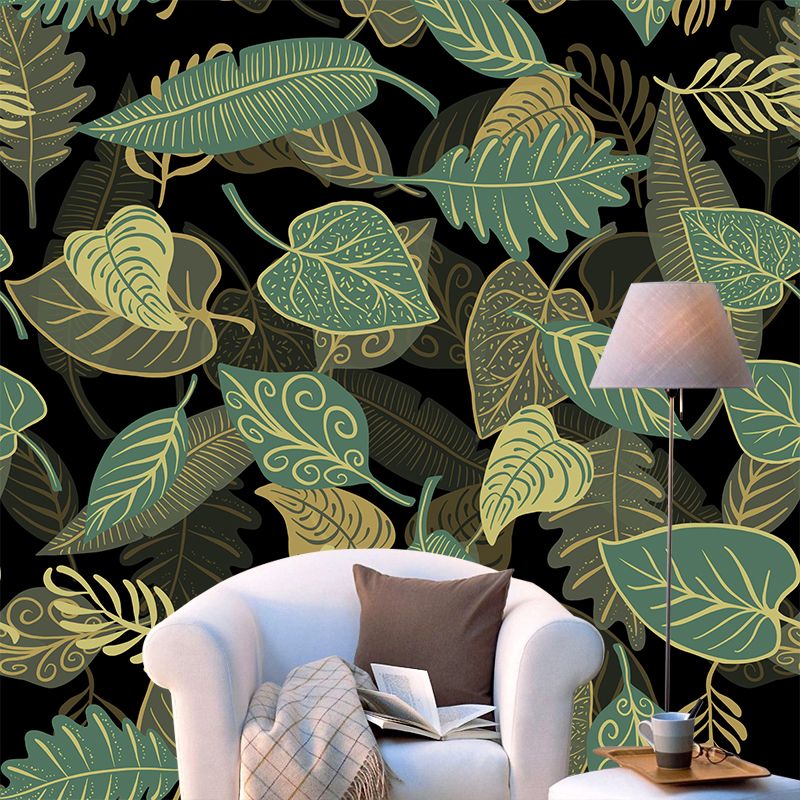 Illustration Mural Wallpaper Environment Friendly Tropical Plants Room Mural