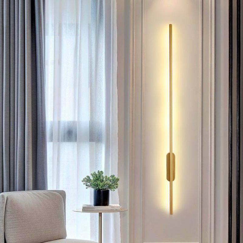 Forma lineare in metallo sconce moderno stile moderno 1 lampada da supporto da parete leggera
