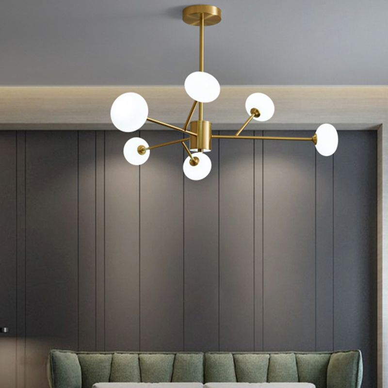Lampadario in rame in rame a sospeso contemporaneo