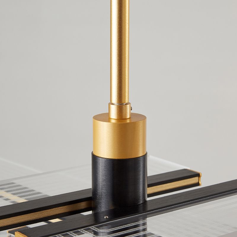 Linear Island Lighting colgante rectángulo colgante de las luces de isla en metal