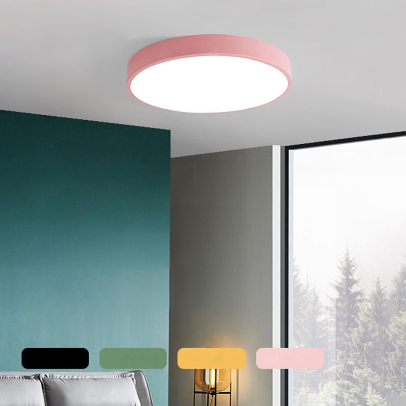 Moderne Unterputzleuchte, farbenfrohes Macaron für das Wohnzimmer der Kinder