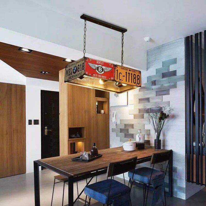 Metal 3 Lights Chandeliers Pendant Lights Art Deco Ceiling Hanging Light Fixture for Dining Room