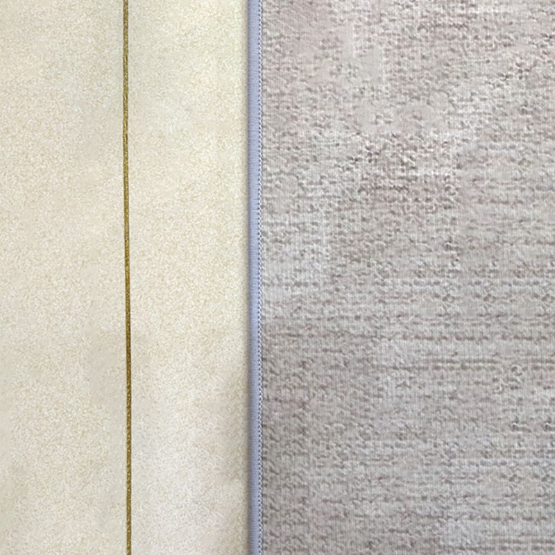 Dark Gray Modern Rug Polyester Geometric Area Rug Washable Rug for Sitting Room