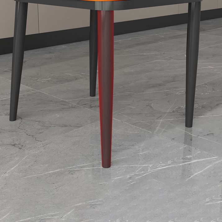 Kitchen Modern Sintered Stone Dining Table of Traditional Height with Space-Saving Dining Room Sets