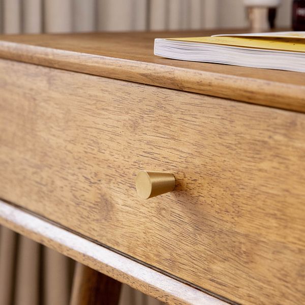 Modern Solid Wood Make-up Vanity Home Vanity Desk with Mirror